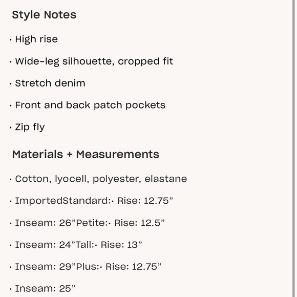 Anthropologie The Skipper Wide Leg Jean 
Pilcro
Size: 29 Tall - worn twice - Picture 6 of 6